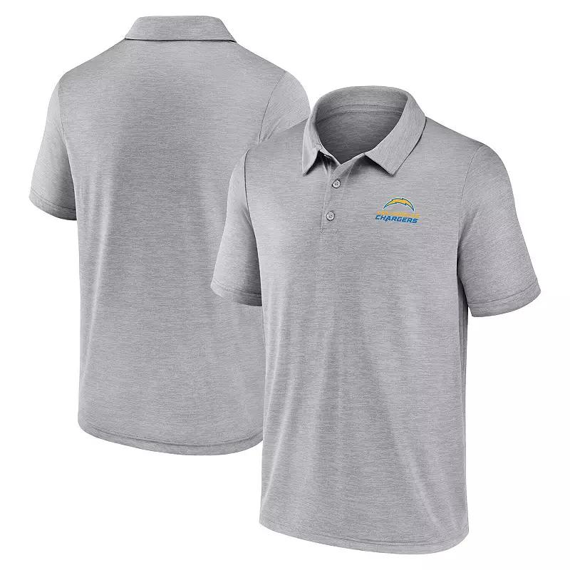 Men's Fanatics Gray Los Angeles Chargers Making Waves Polo,  Product Image