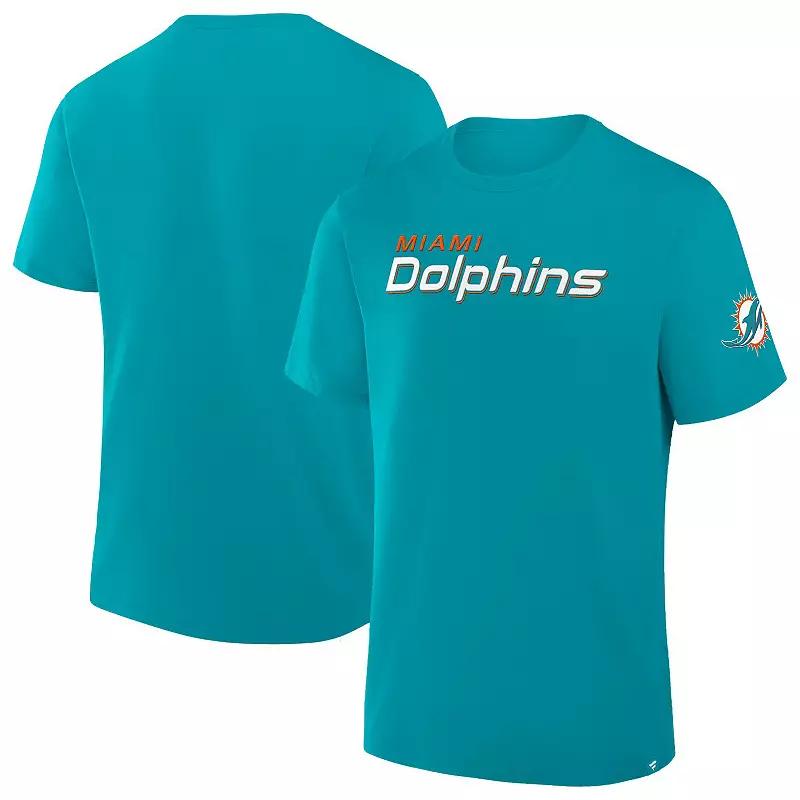 Men's Fanatics Aqua Miami Dolphins Legacy Cotton T-Shirt,  Product Image