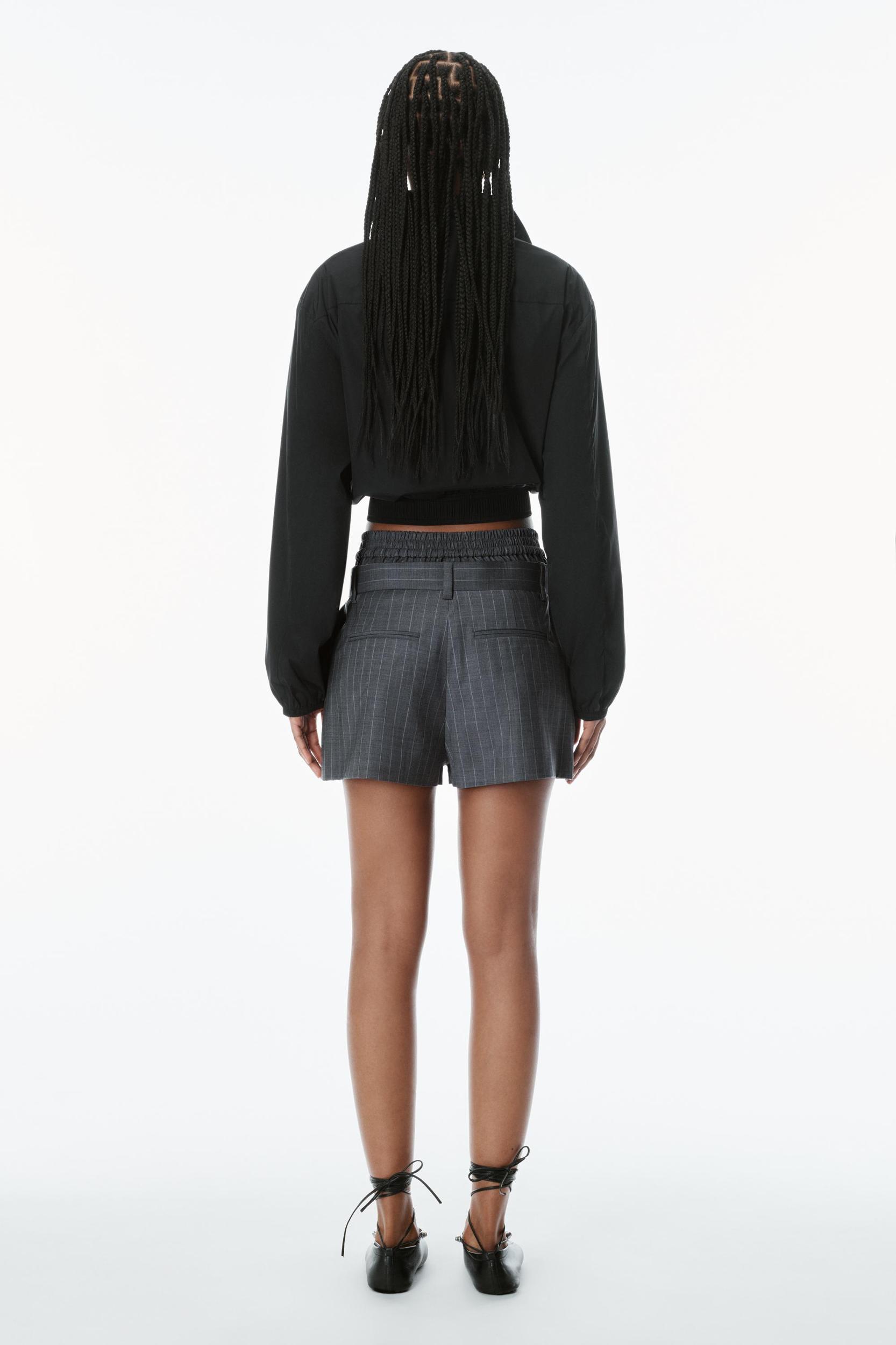 Pre-styled Pleated Short With Boxer Waistband Product Image