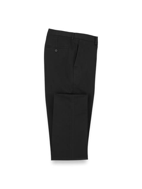 Non-Iron Cotton Stretch Twill Pant - Black Product Image
