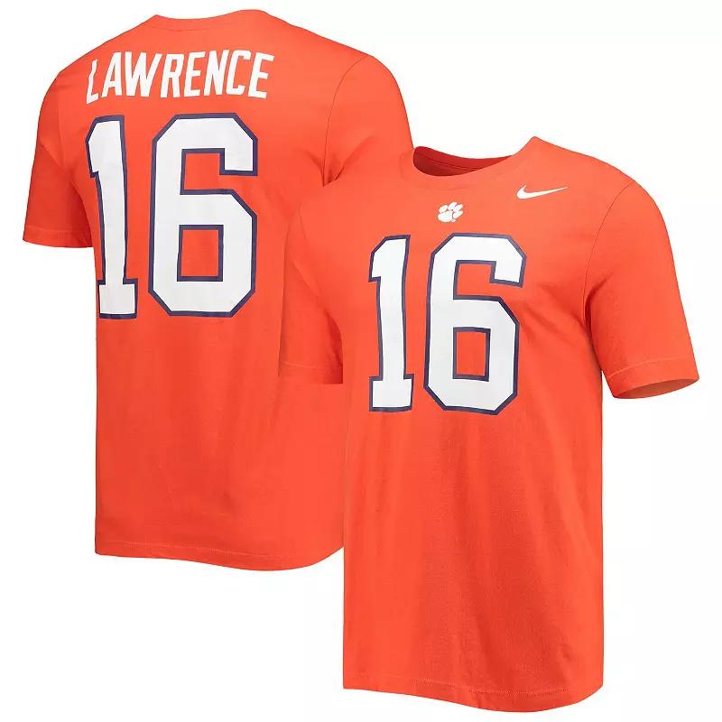 Men's Nike Trevor Lawrence Orange Clemson Tigers Alumni Name & Number Team T-Shirt, Size: XL Product Image