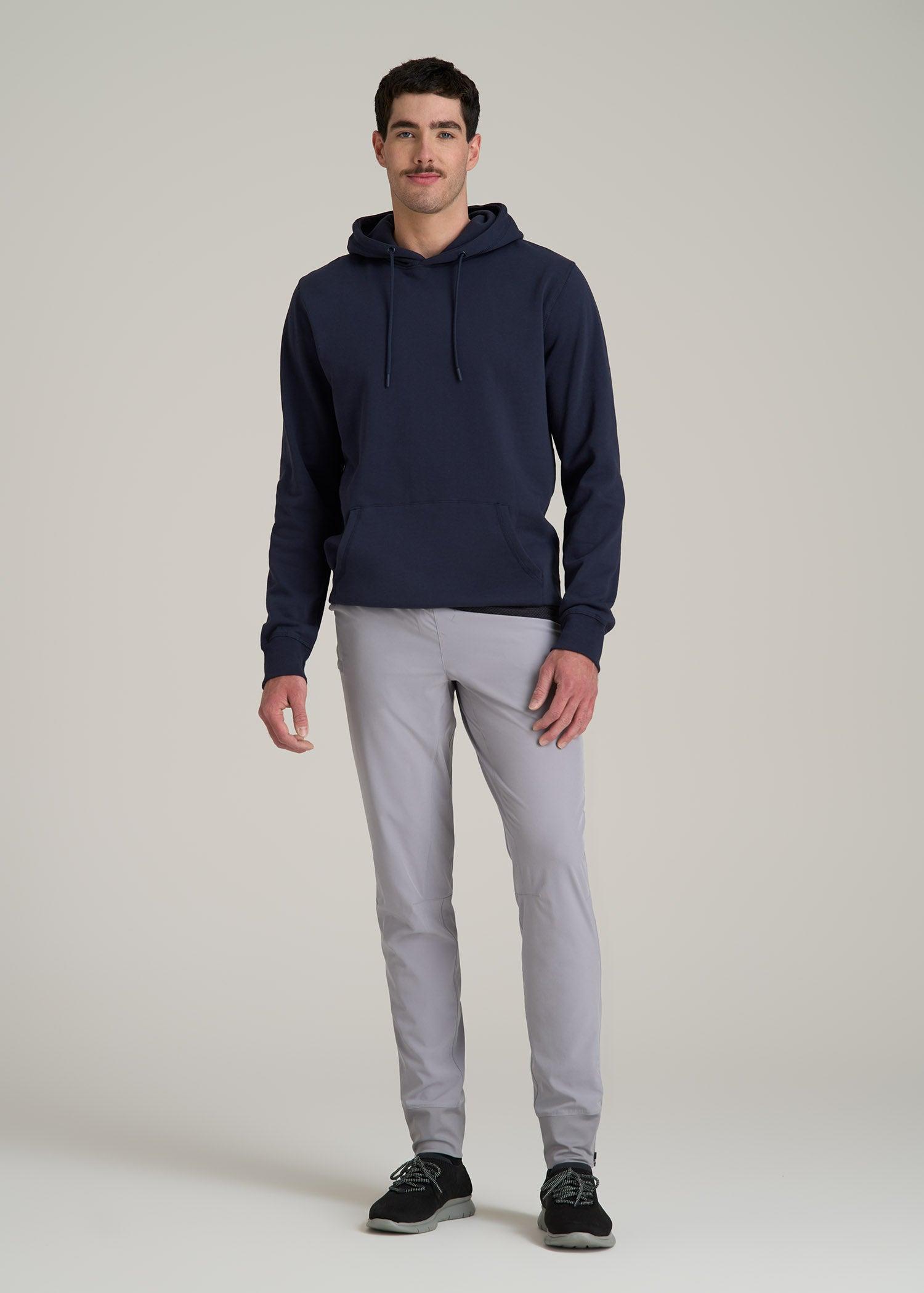 Featherweight Perforated Training Joggers for Tall Men in Light Grey Male Product Image