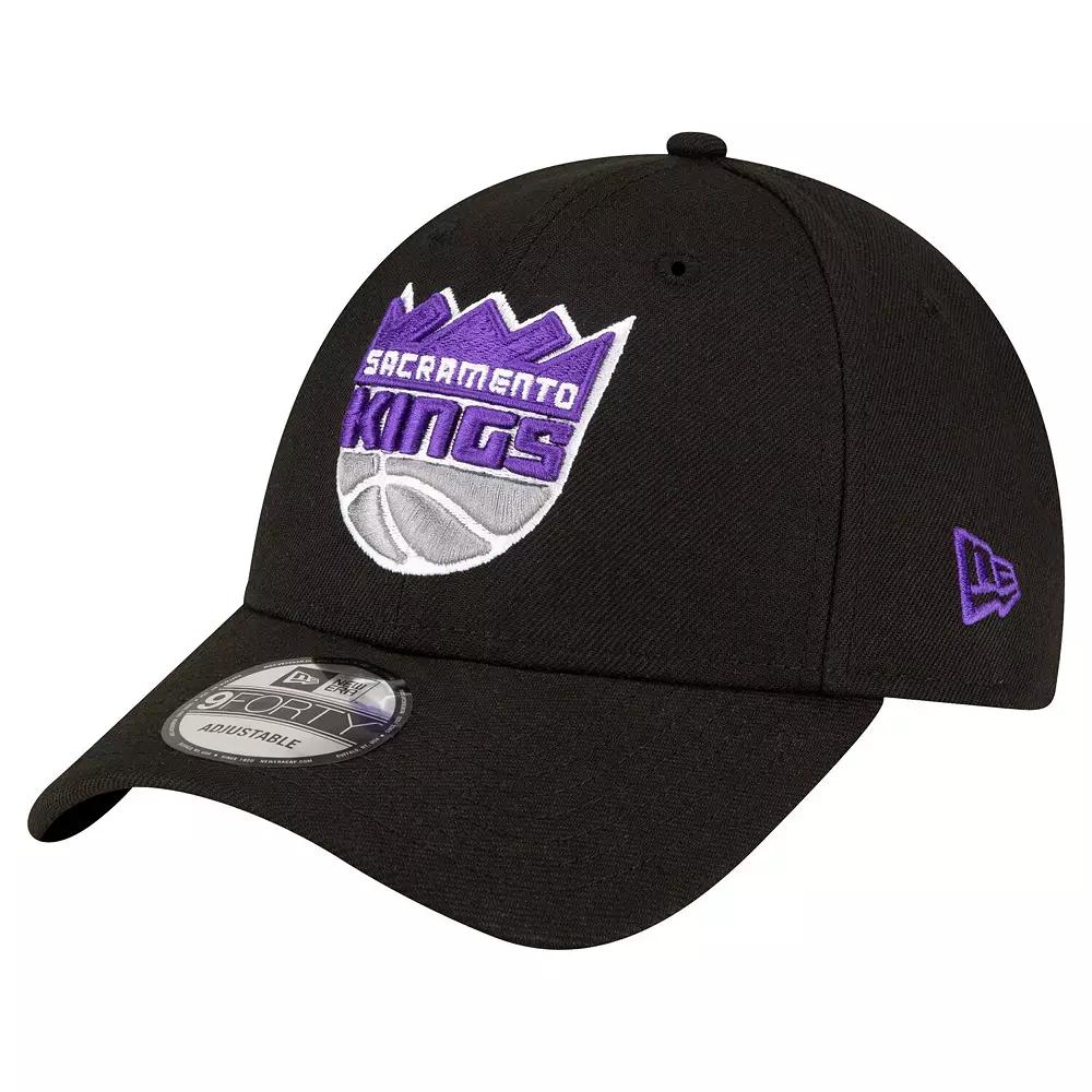 Men's New Era Black Sacramento Kings The League 9FORTY Adjustable Hat, Kng Black Product Image