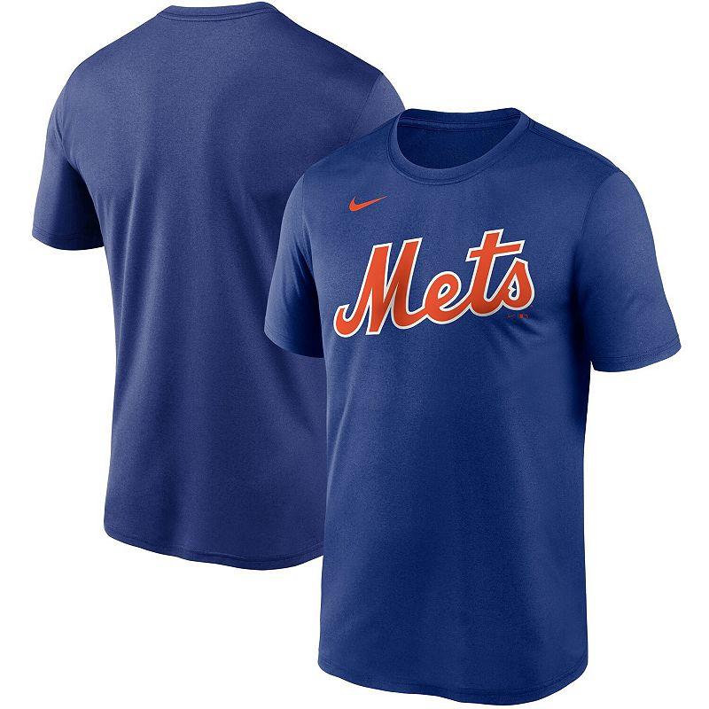 Men's Nike Royal New York Mets Wordmark Legend Performance T-Shirt, Size: Small, Blue Product Image