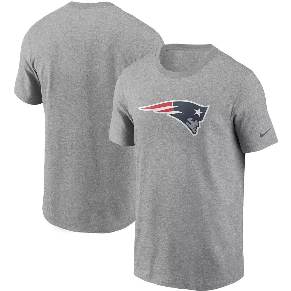 Men's Nike Heathered Gray New England Patriots Primary Logo T-Shirt, Size: Small, Grey Product Image
