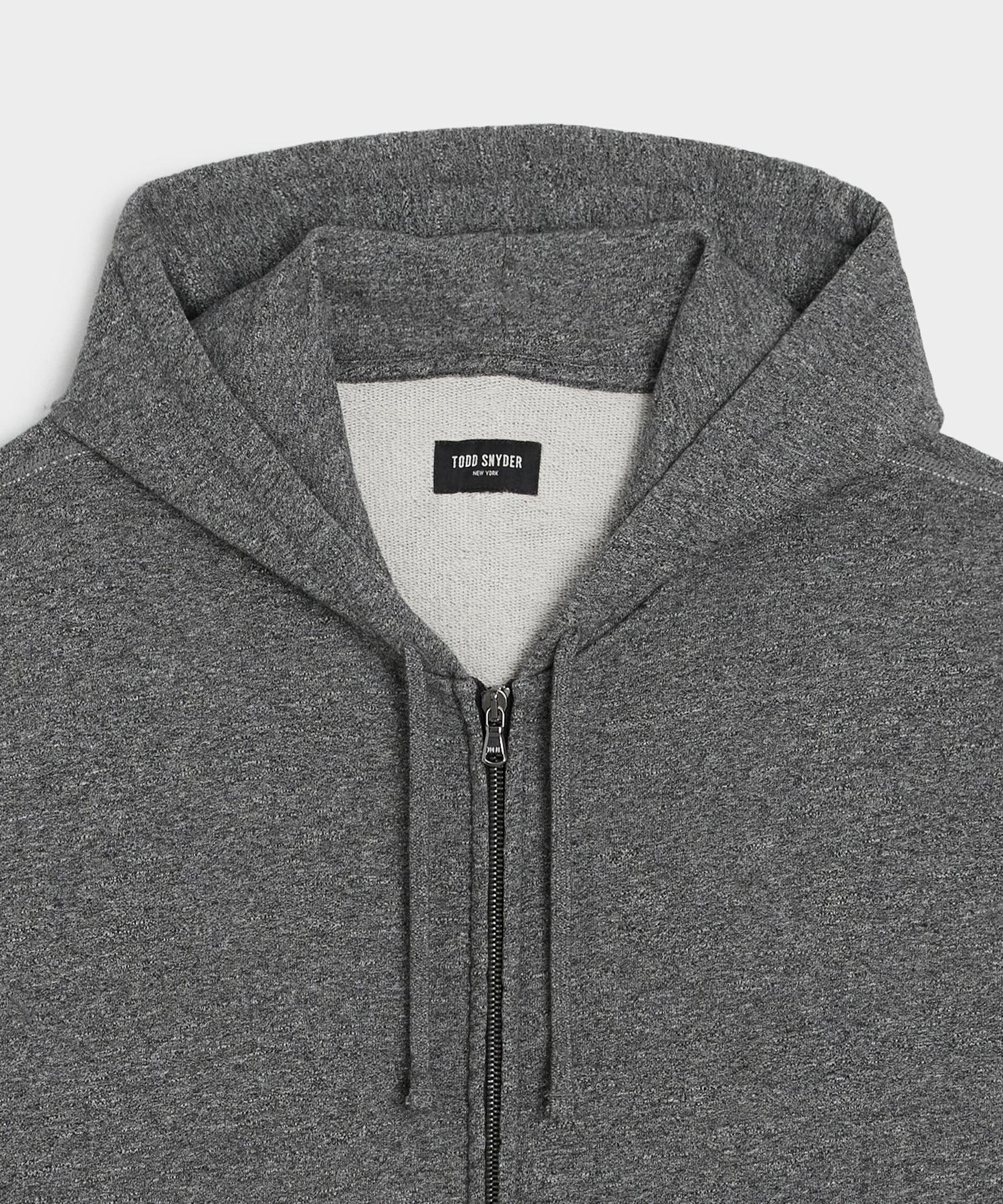 Relaxed Portuguese Terry Full-Zip Hoodie Product Image