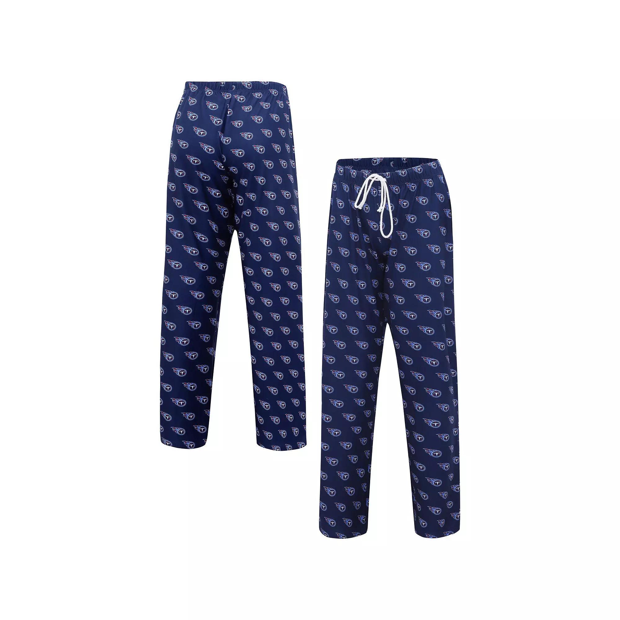 Women's Concepts Sport Navy Tennessee Titans Gauge Allover Print Sleep Pants, Size: XL, Blue Product Image