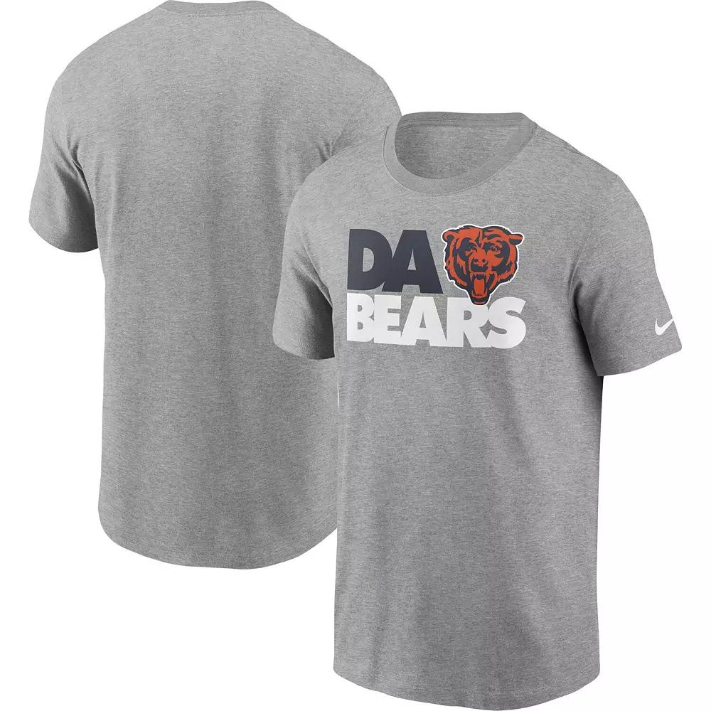 Men's Nike Heathered Gray Chicago Bears Hometown Collection Da Bears T-Shirt,  Product Image