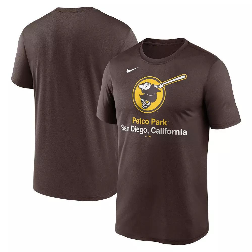 Men's Nike Brown San Diego Padres Stadium Legend Performance T-Shirt,  Product Image