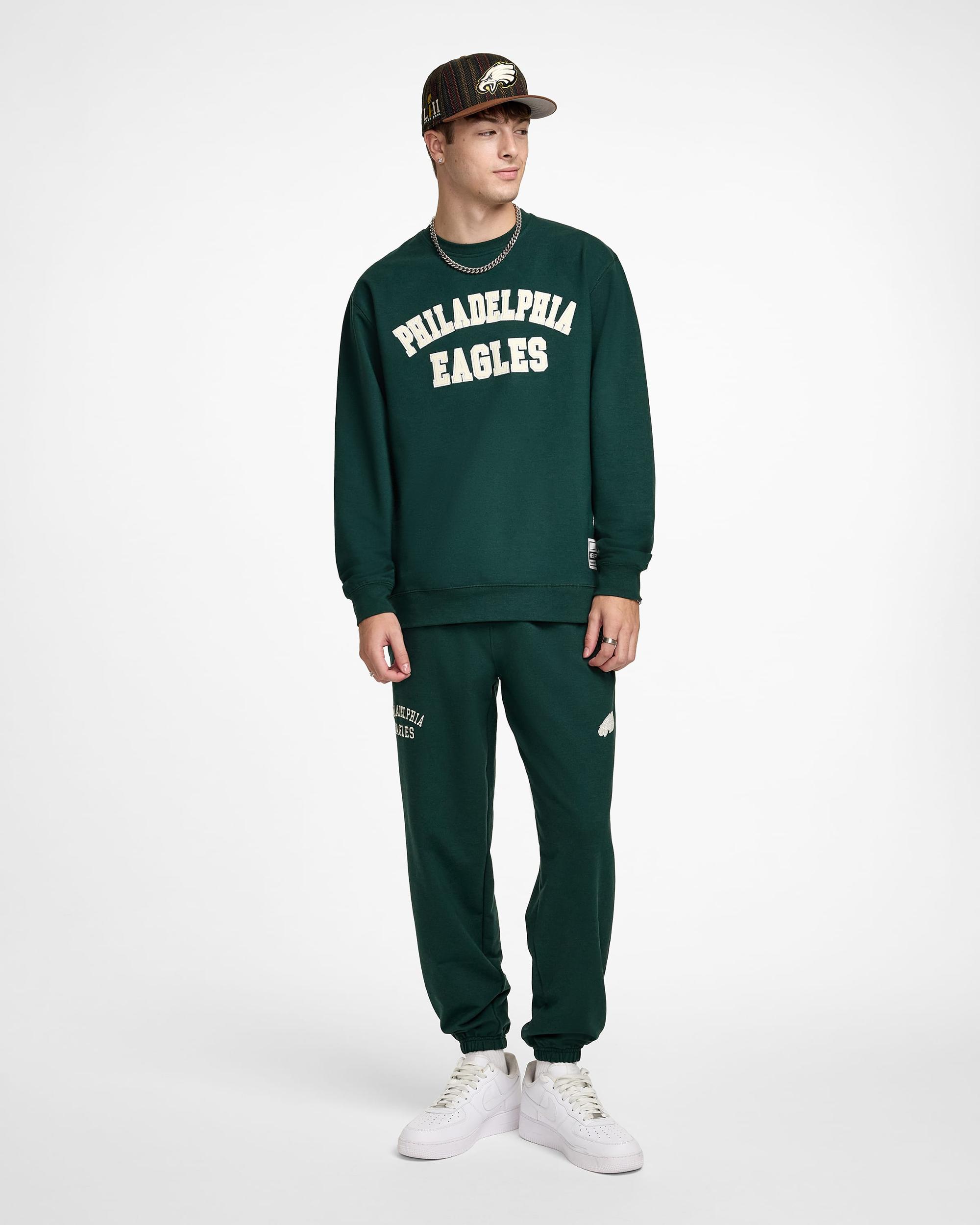 New York Mets Dark Green Logo Select Crewneck Male Product Image