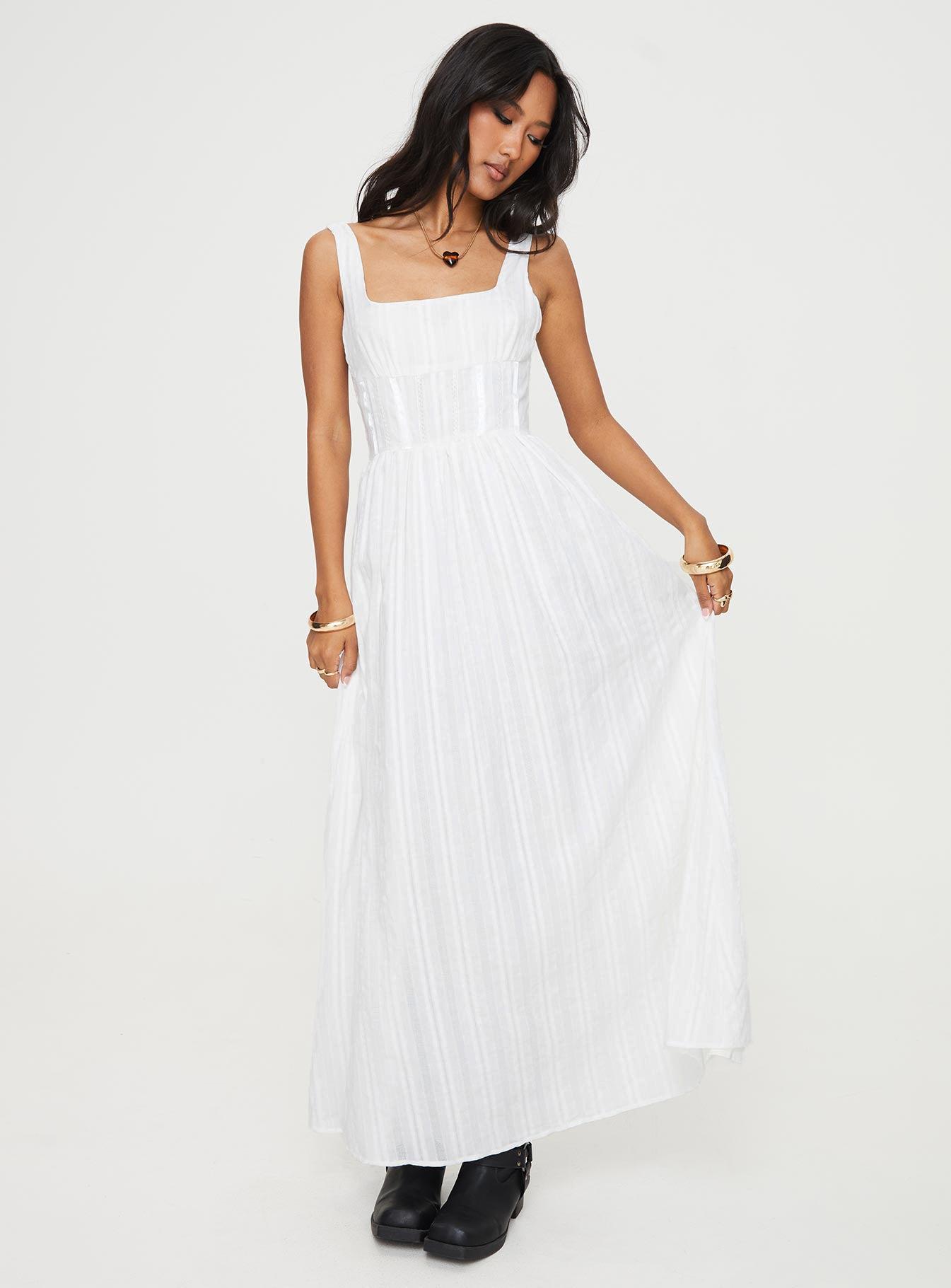 Lorinda Maxi Dress White Product Image