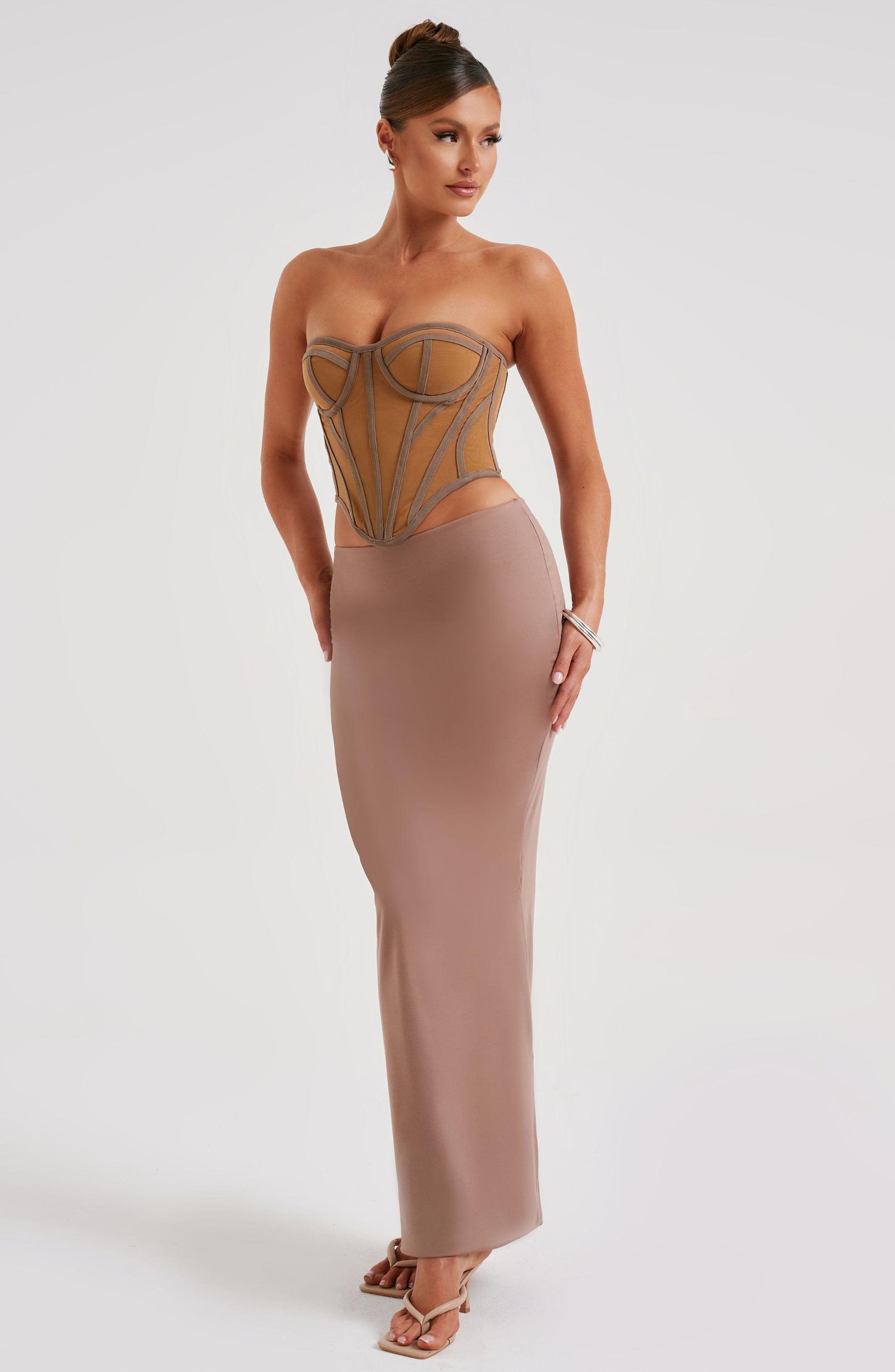 Astrid Maxi Skirt - Chocolate Product Image