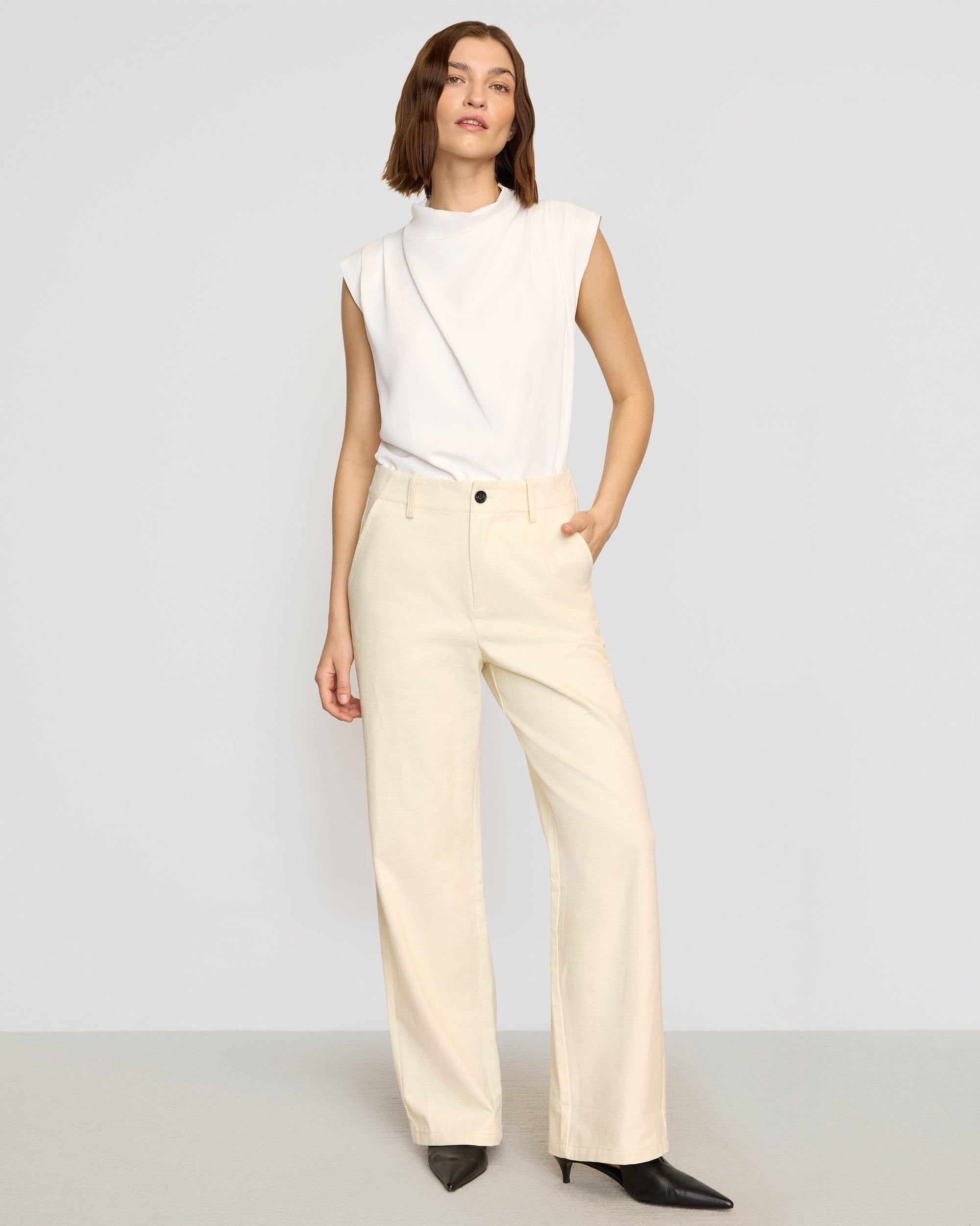 Allegra Gathered-Neck Sleeveless Blouse Product Image