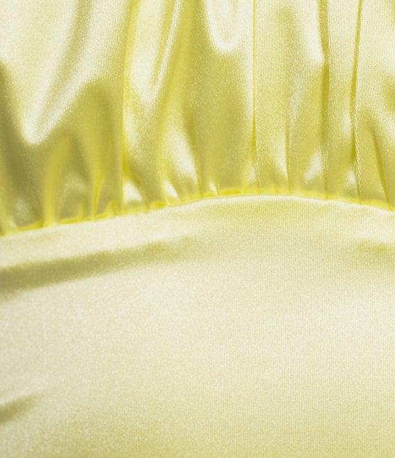 Honey and Rosie Scoop Neck Spaghetti Tie Strap Low-Back Gown Product Image