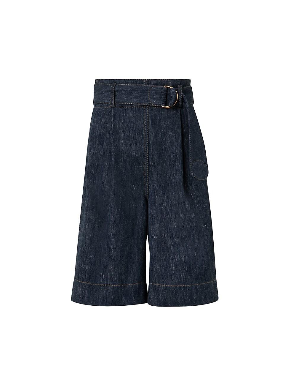 Womens Fioretta Denim Bermuda Shorts Product Image