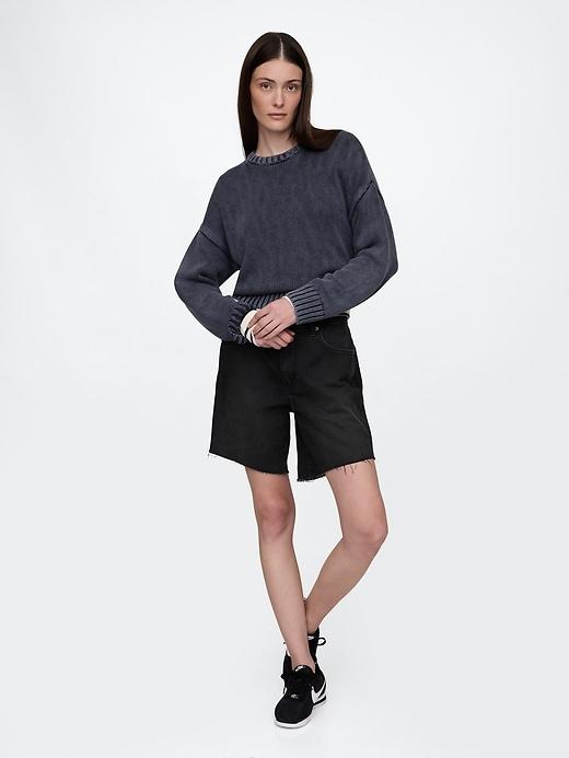 100% Cotton Relaxed Sweater Product Image
