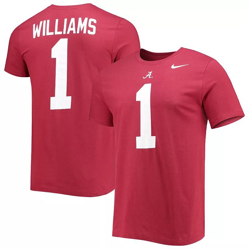 Mens Nike Jameson Williams Crimson Alabama Crimson Tide 2022 NFL Draft Name & Number T-Shirt Product Image