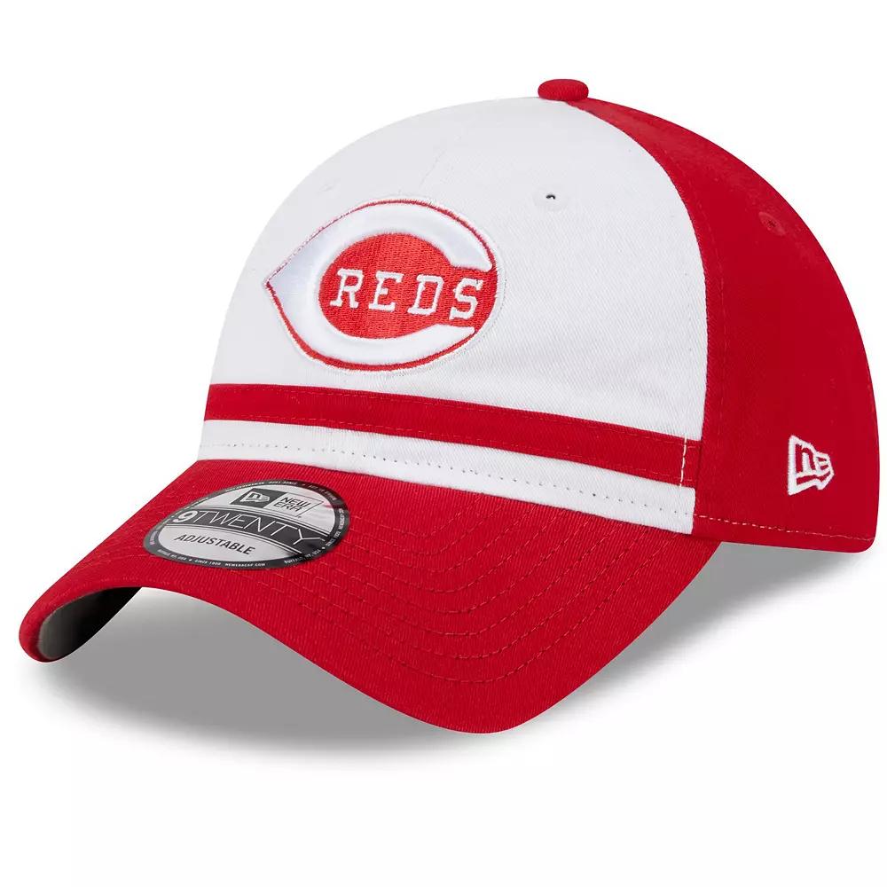 Men's New Era  White Cincinnati Reds 2024 Batting Practice 9TWENTY Adjustable Hat, Red White Product Image