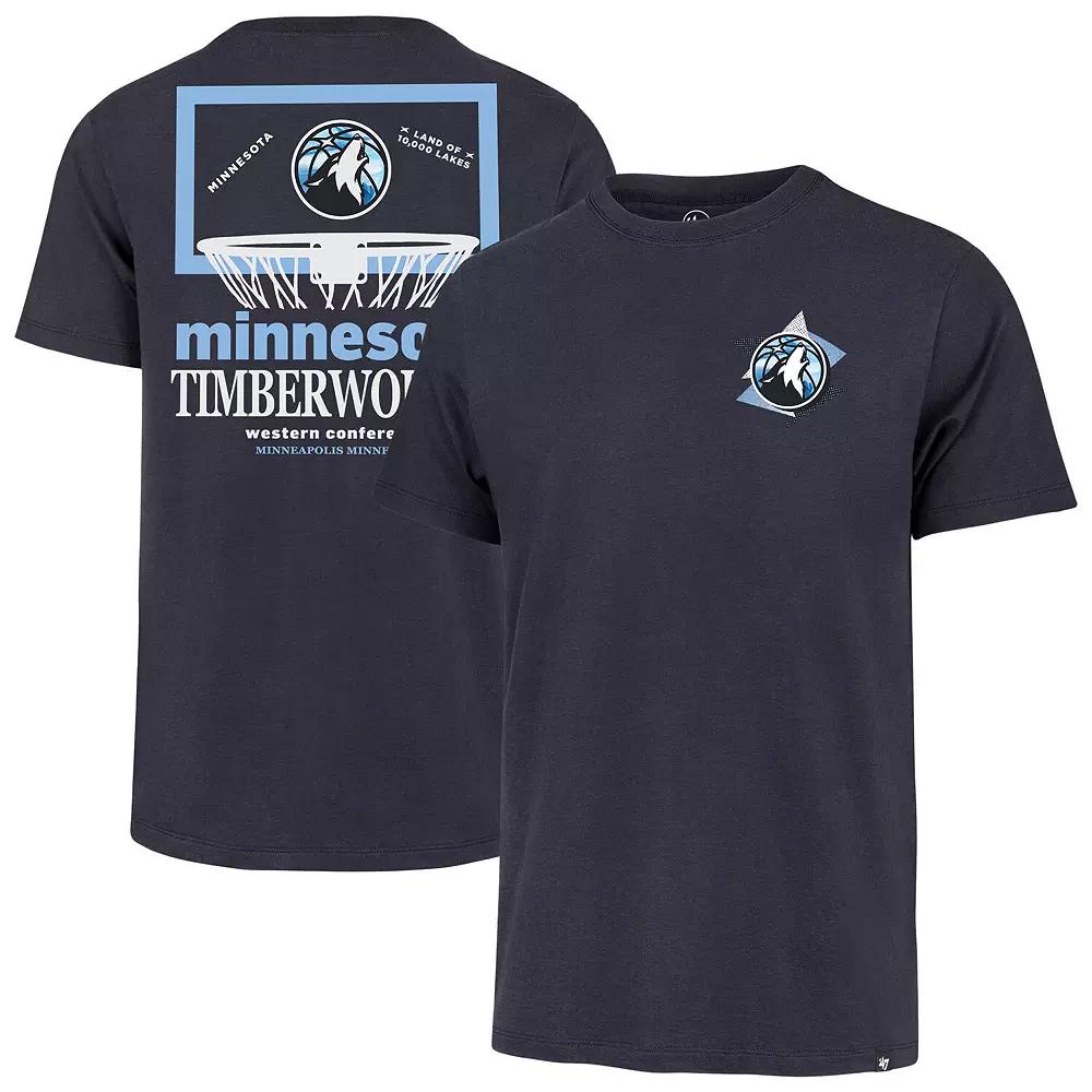 Men's '47 Navy Minnesota Timberwolves City Edition Backboard T-Shirt,  Product Image