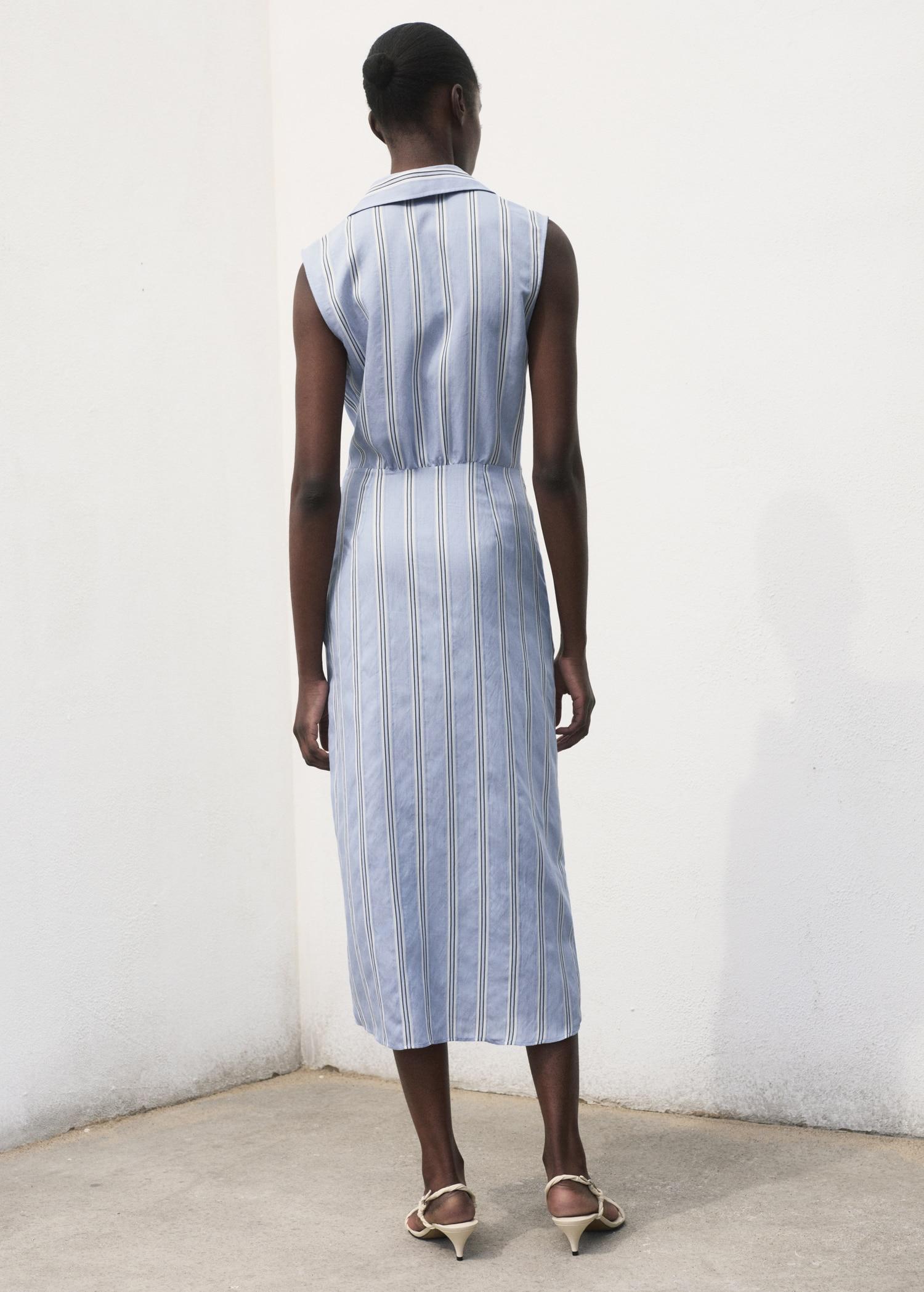 Draped shirt dress - Women | MANGO USA Product Image