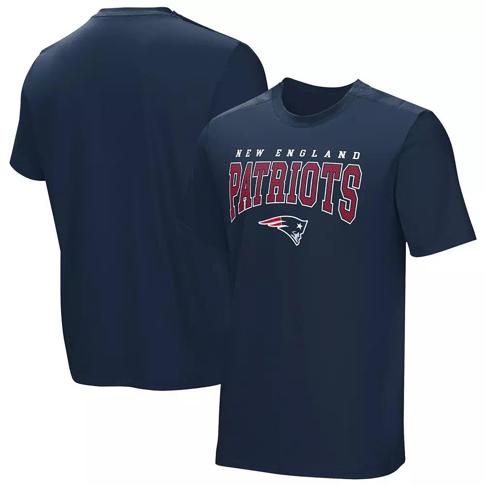 Men's  Navy New England Patriots Home Team Adaptive T-Shirt, Size: Medium, Blue Product Image