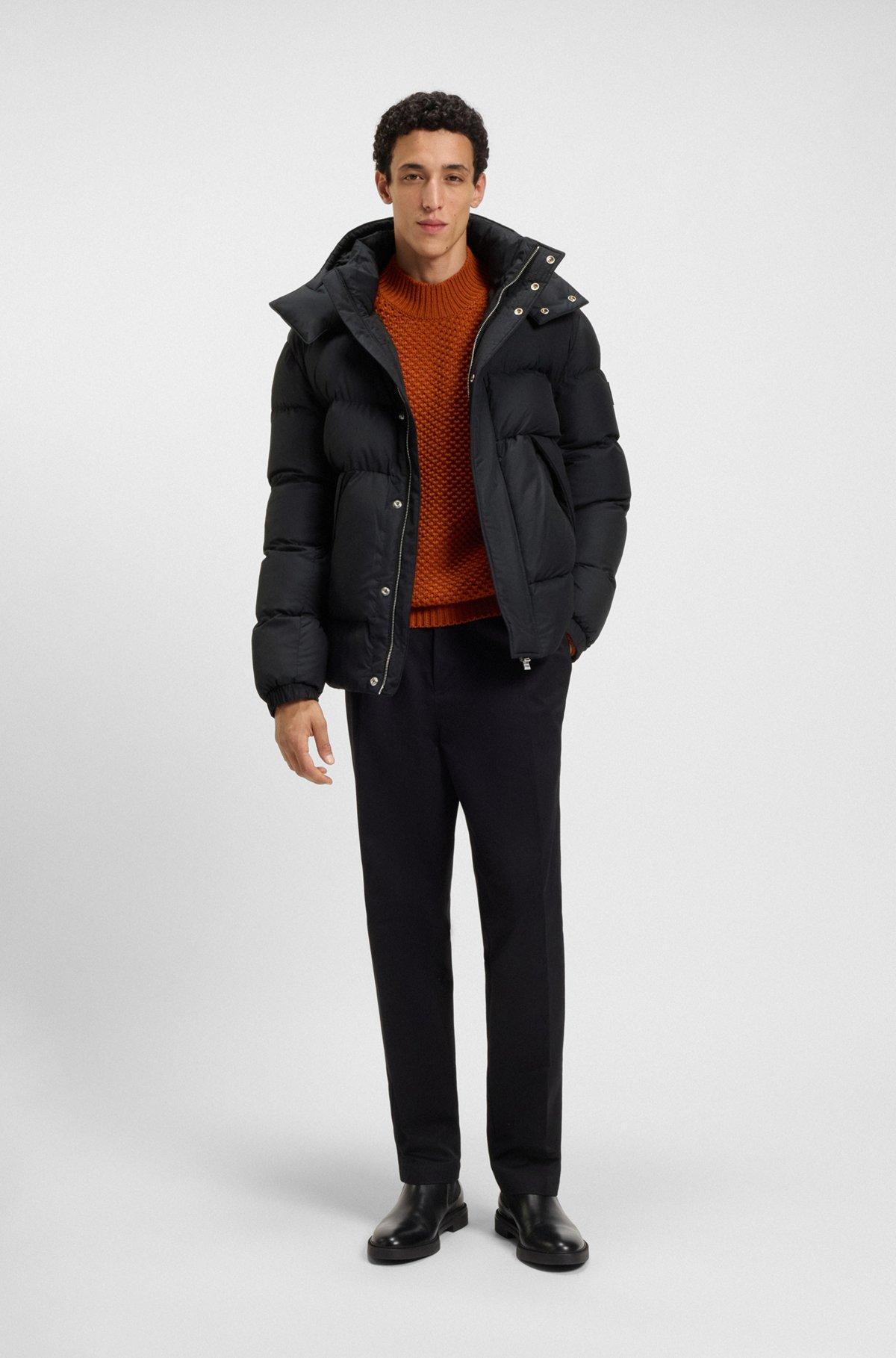 Water-repellent jacket with logo badge Product Image