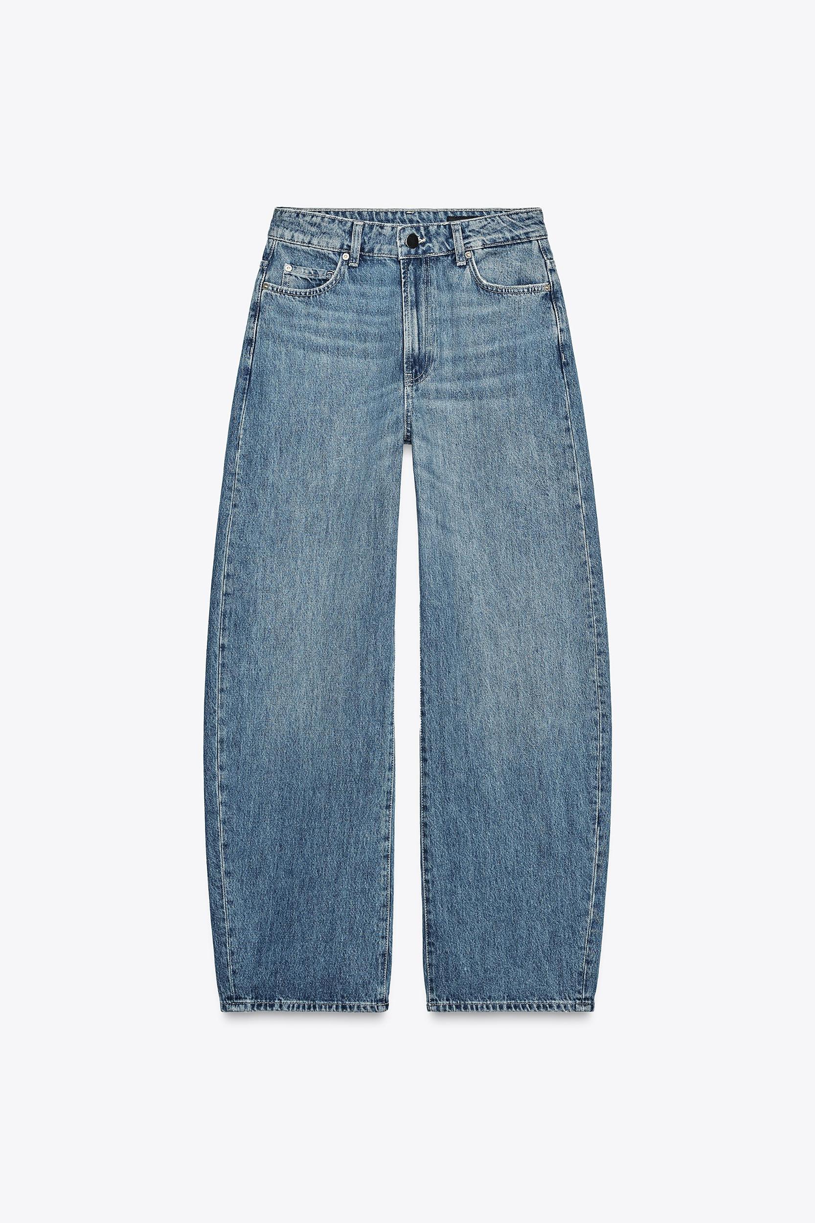 ZW COLLECTION BARREL HIGH WAIST JEANS Product Image