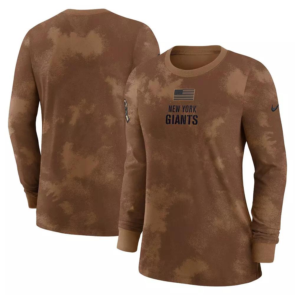 Women's Nike  Brown Cleveland Browns 2023 Salute to Service Long Sleeve T-Shirt, Size: XL Product Image