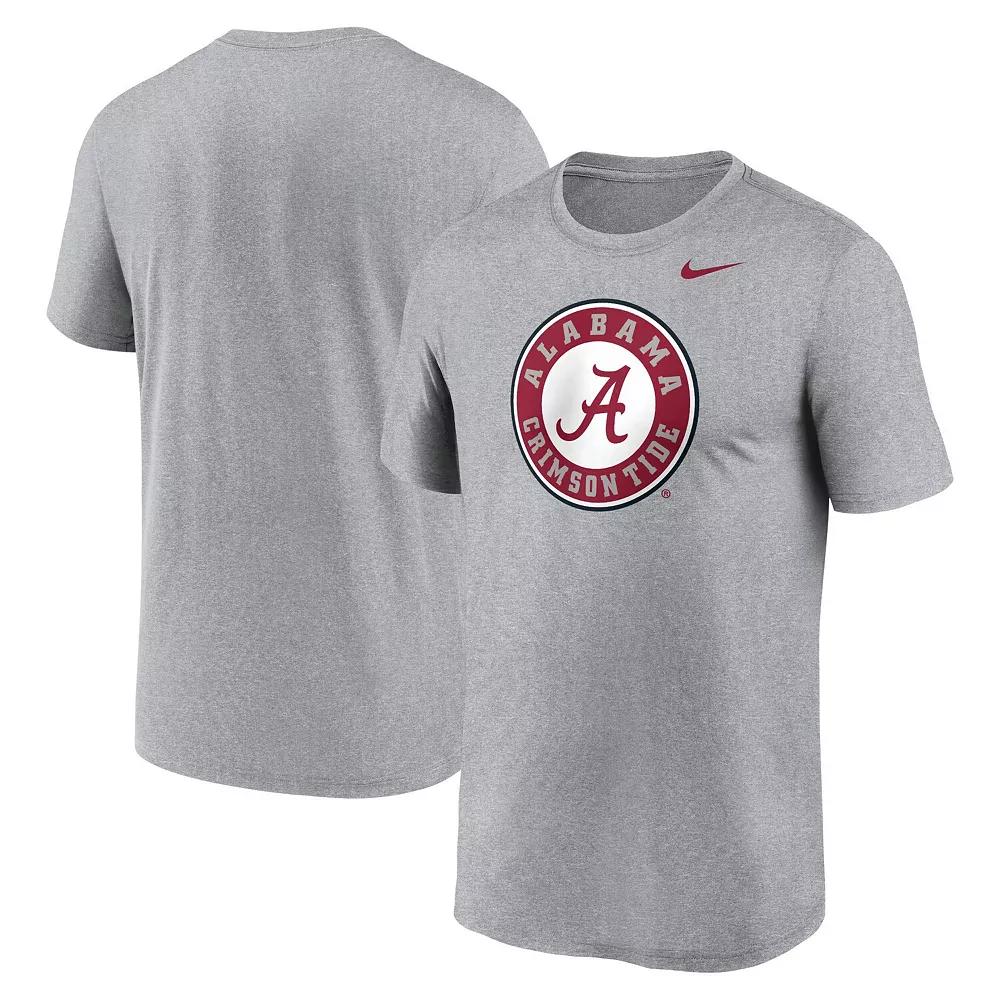 Men's Nike Heather Gray Alabama Crimson Tide Primetime Legend Alternate Logo T-Shirt, Size: Large, Grey Product Image