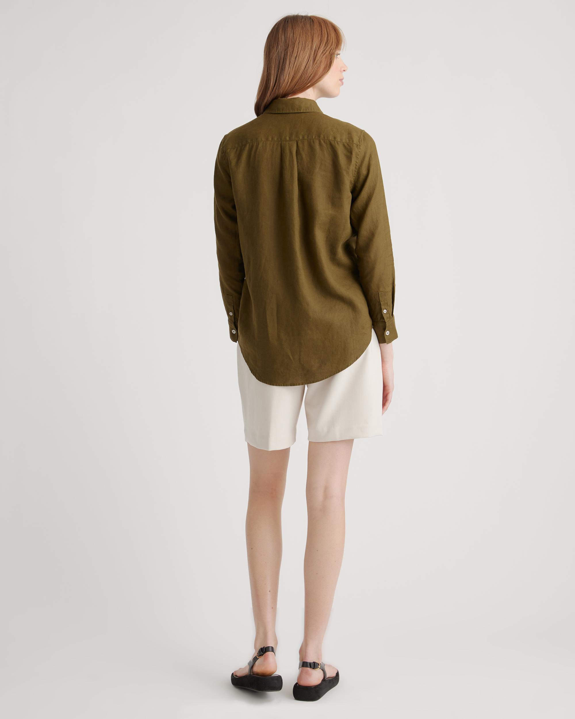 Quince | Women's 100% European Linen Long Sleeve Shirt Product Image