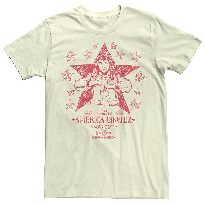 Men's Marvel Doctor Strange Movie 2 America Chavez Portrait Doodle Tee,  Product Image