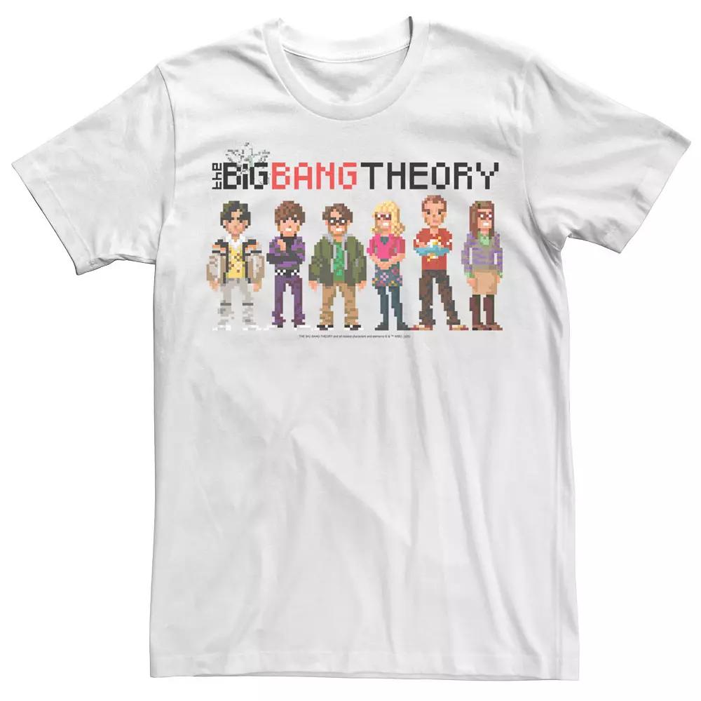 Men's The Big Bang Theory Group Shot Pixels Tee,  Product Image