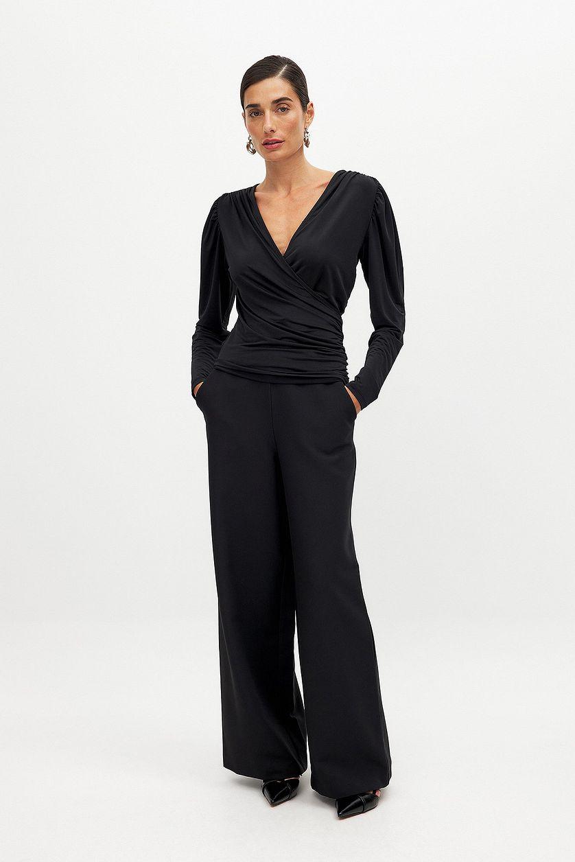 Overlap Long Sleeve Top Product Image