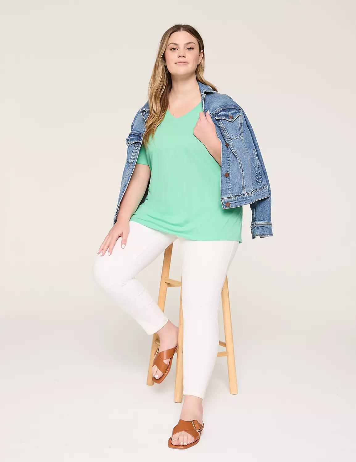 Perfect Sleeve V-Neck Tee Product Image