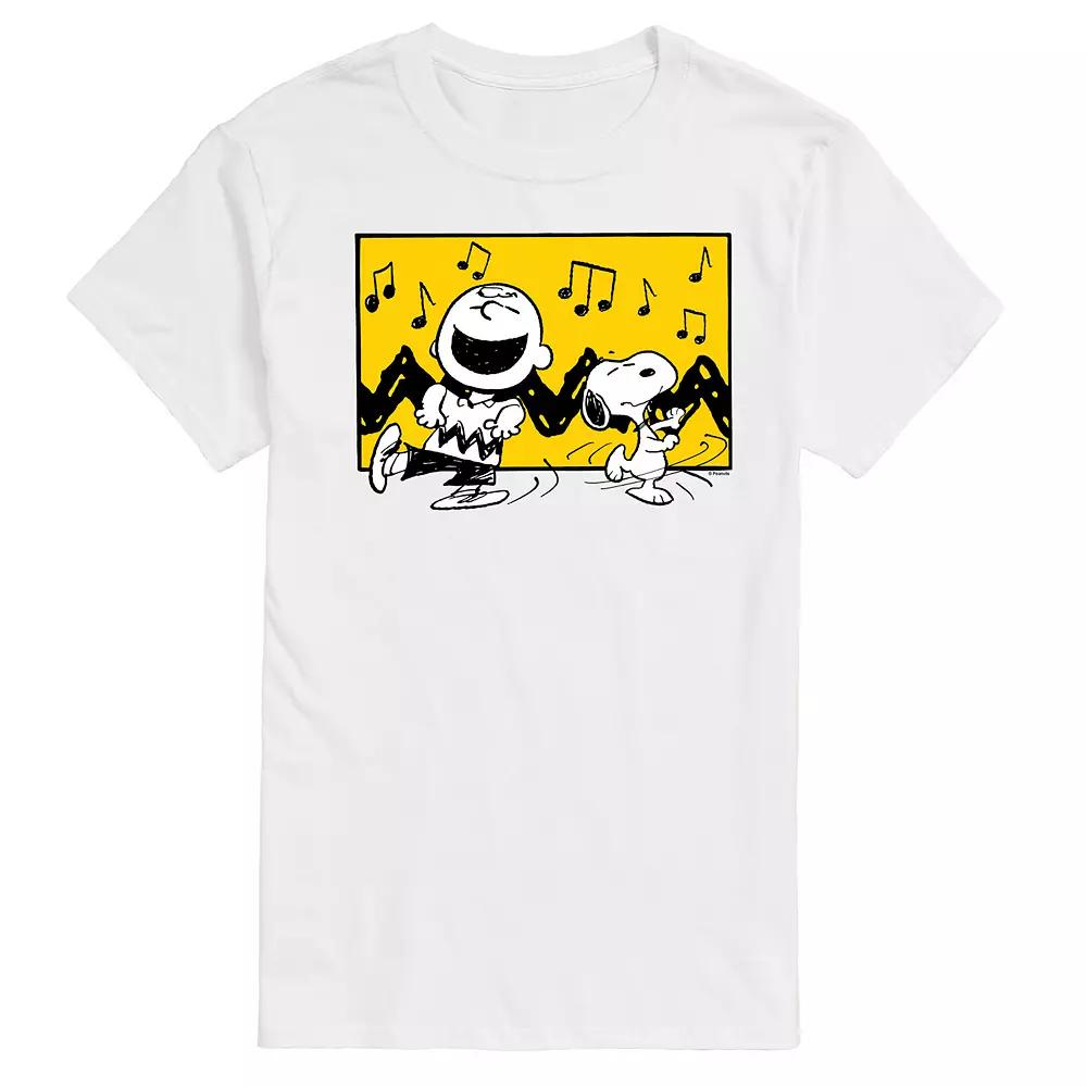 Men's Peanuts Charlie Snoopy Dance Time Graphic Tee,  Product Image