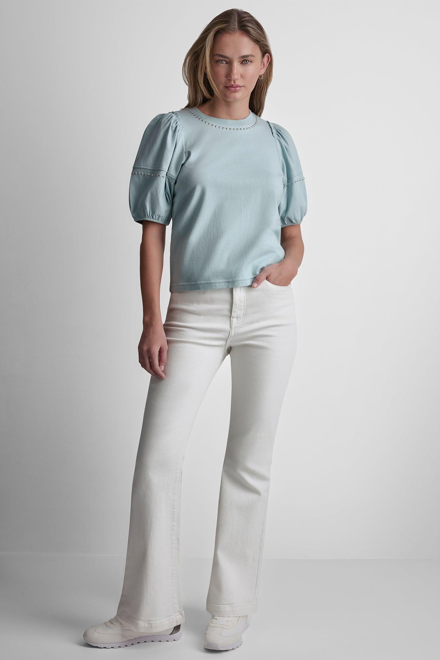 DOME STUDS MINI RUFFLE SHIRT Product Image