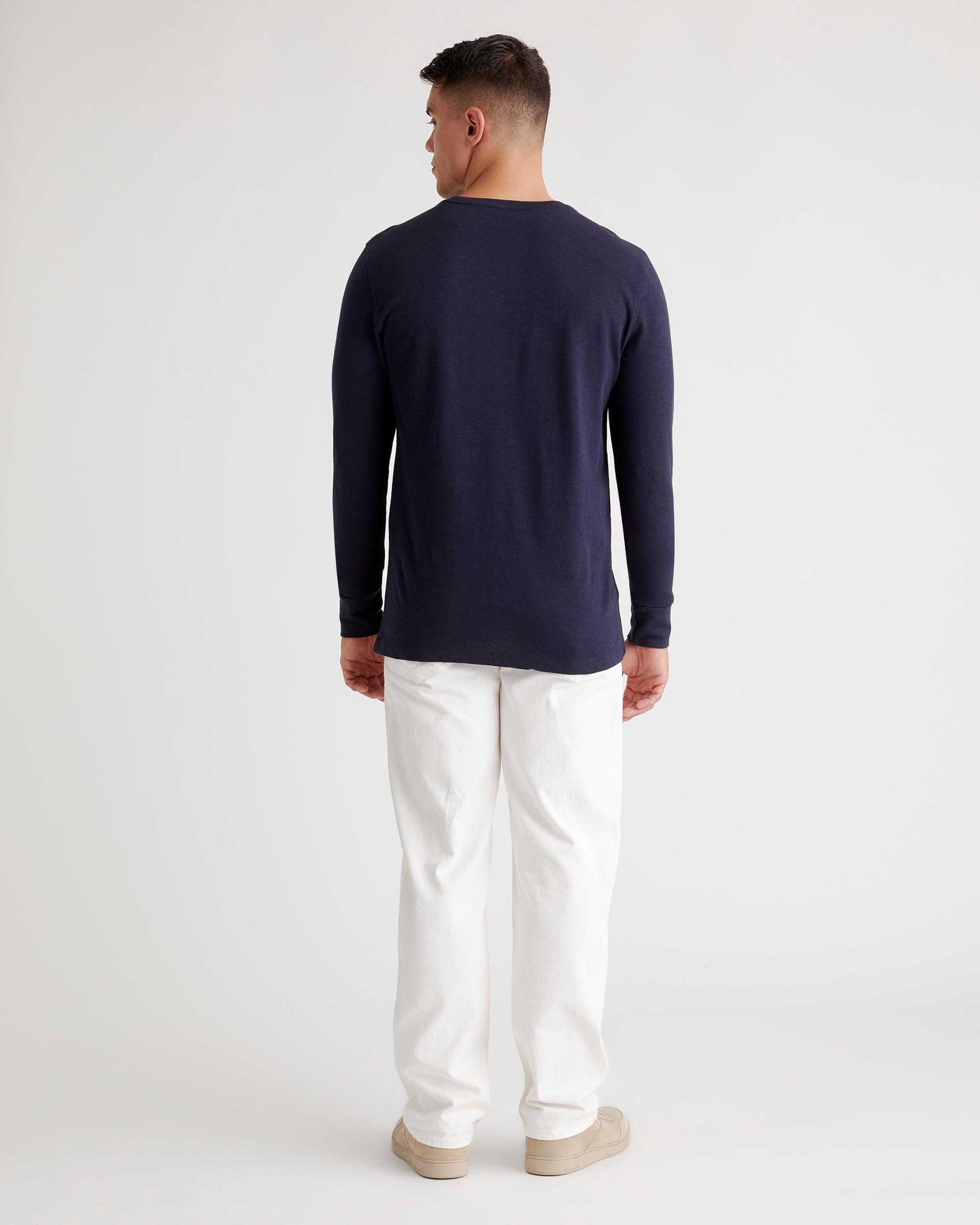 Quince | Men's Slub Long Sleeve T-Shirt Organic Cotton Product Image
