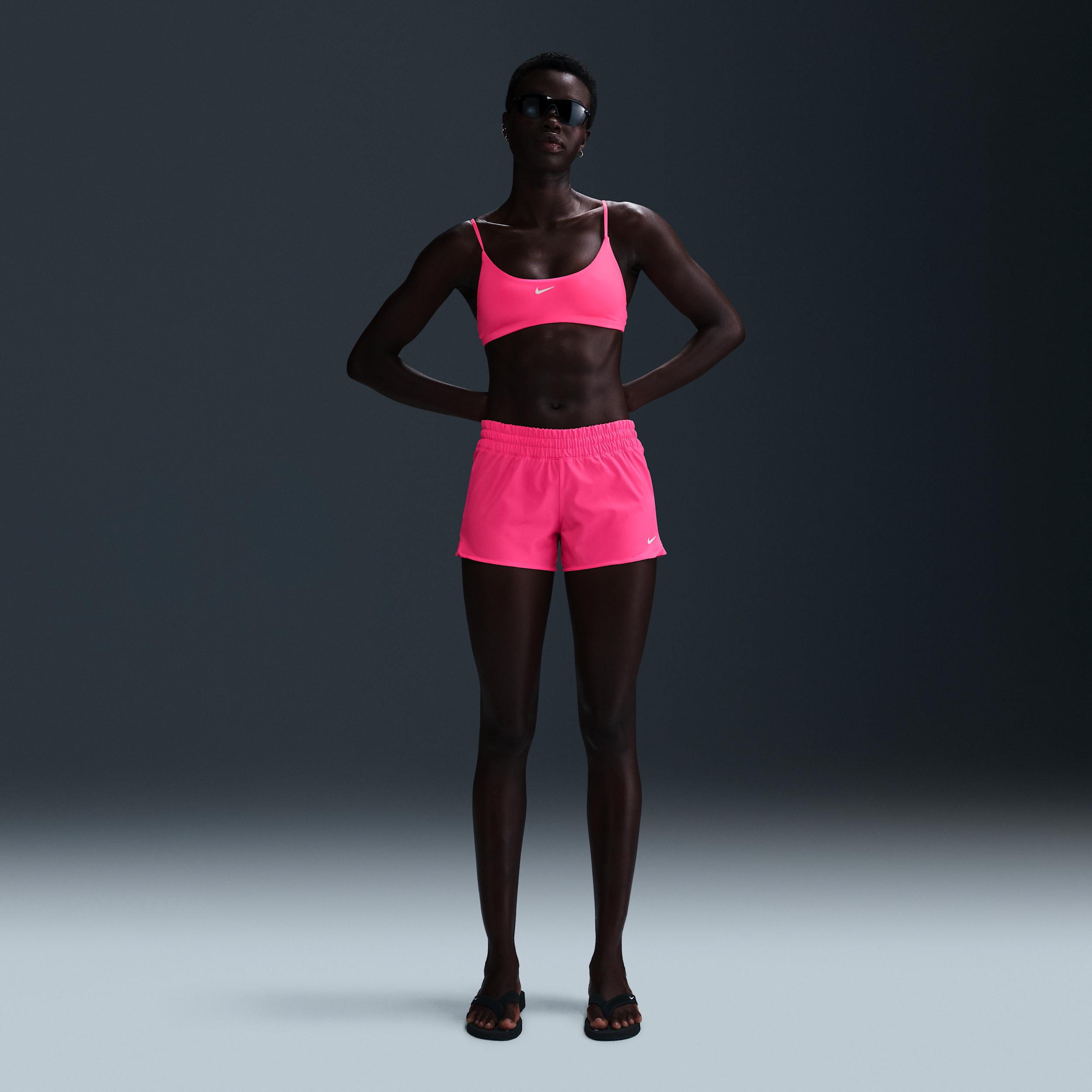 Nike Womens Swim Cover-Up Shorts | NESSF320-678 Product Image