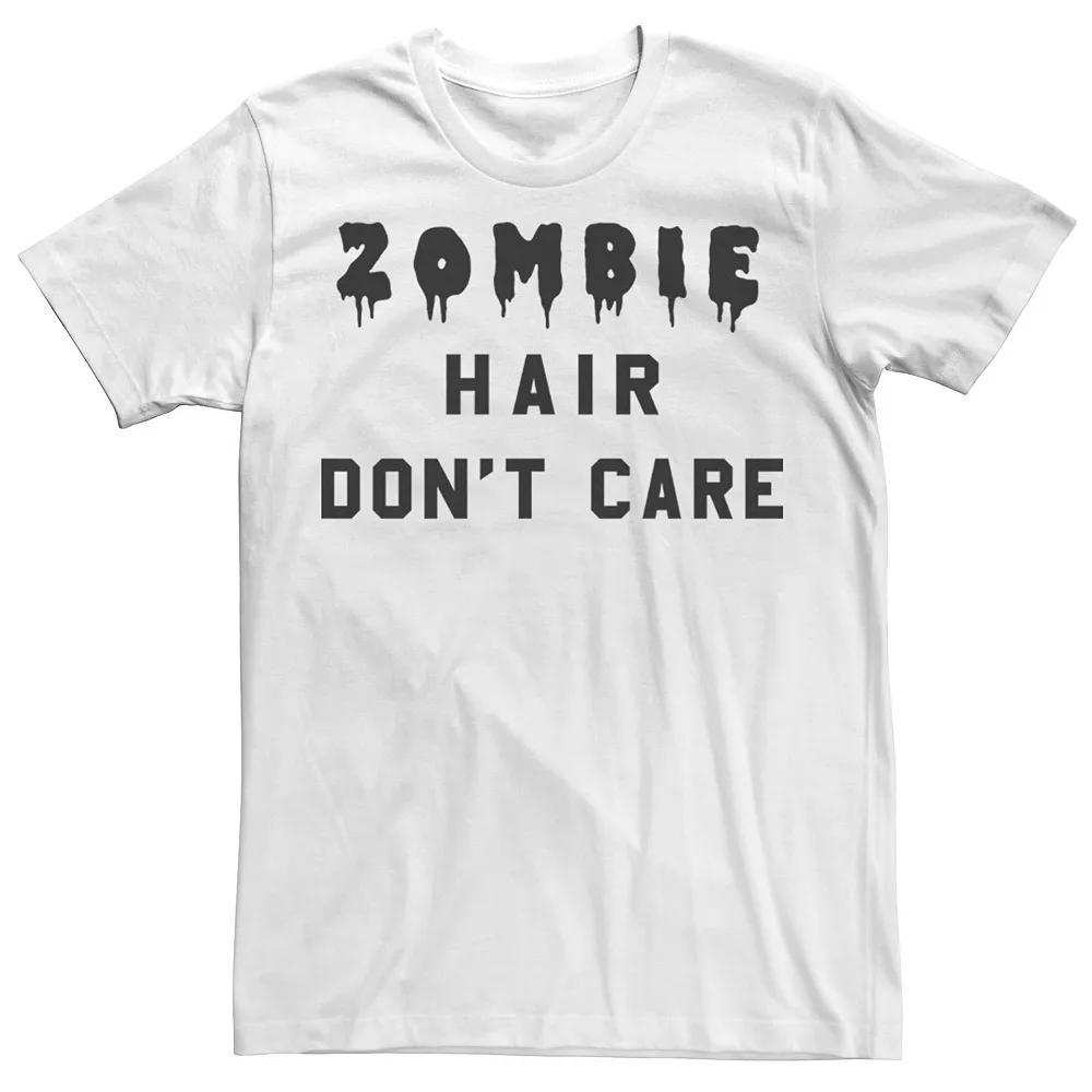 Men's Dripping Zombie Hair Don't Care Tee,  Product Image