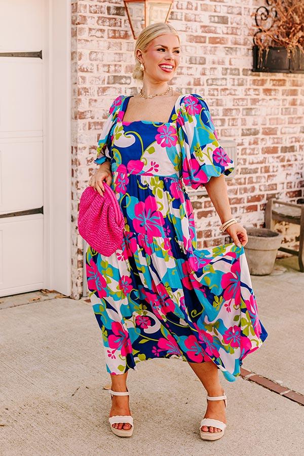 Maui Please Floral Midi Curves Product Image