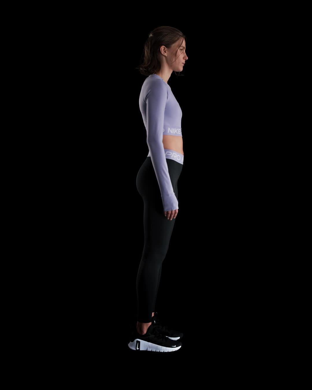 Women's Nike Pro Dri-FIT Cropped Long-Sleeve Top Product Image