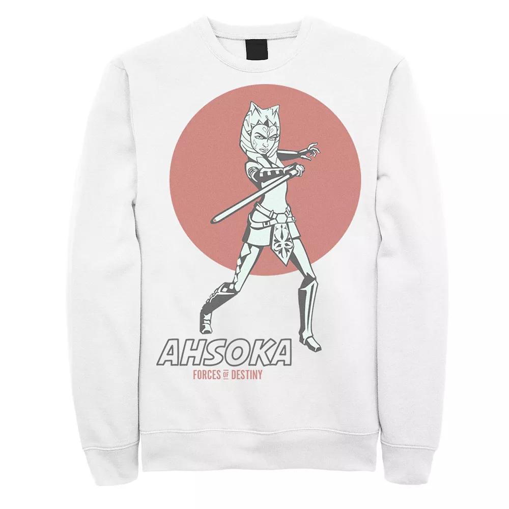 Men's Star Wars Ahsoka Sunset Poster Sweatshirt, Size: Small 36, White Product Image