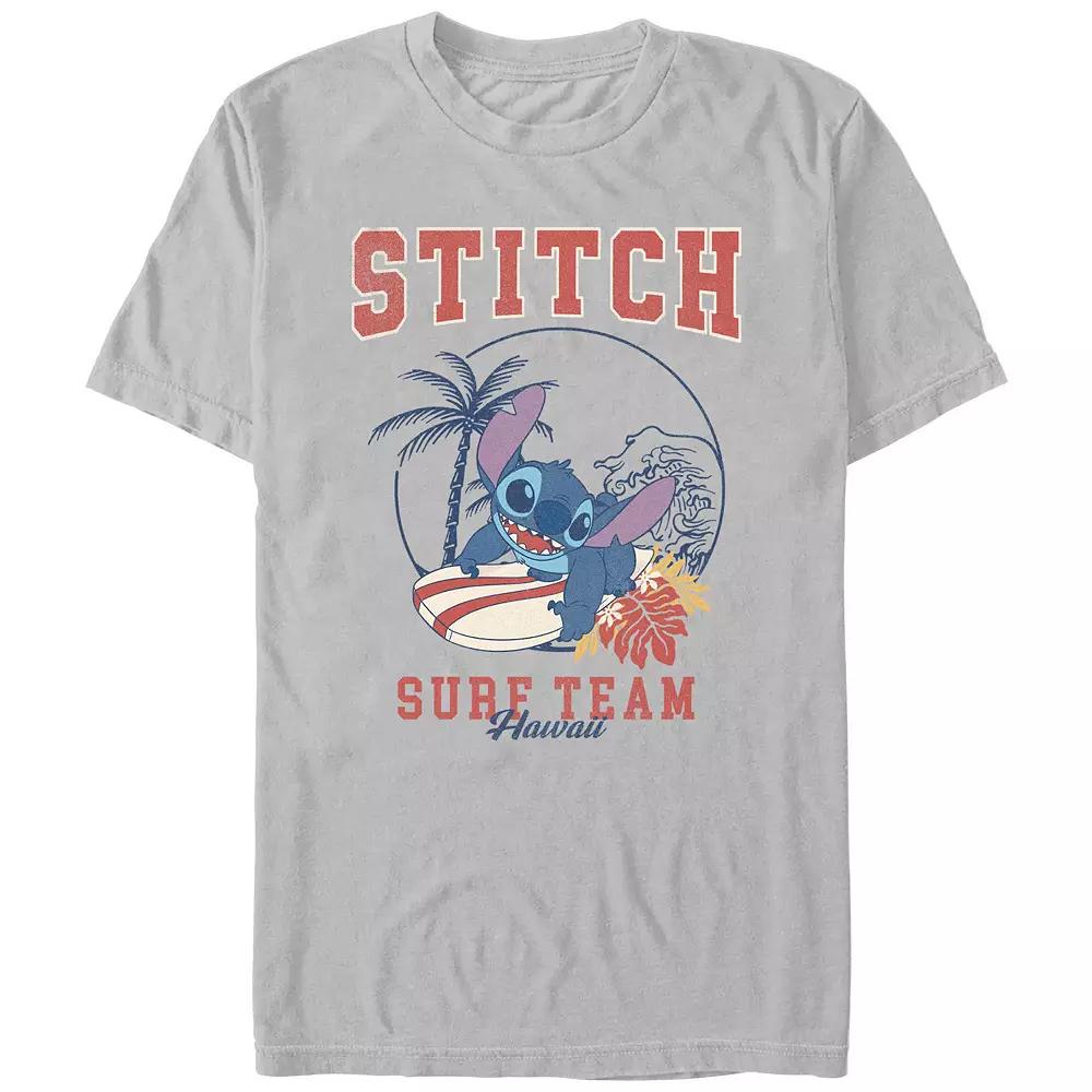 Disney's Lilo & Stitch Surf Team Men's Graphic Tee, Size: Medium, Silver Product Image