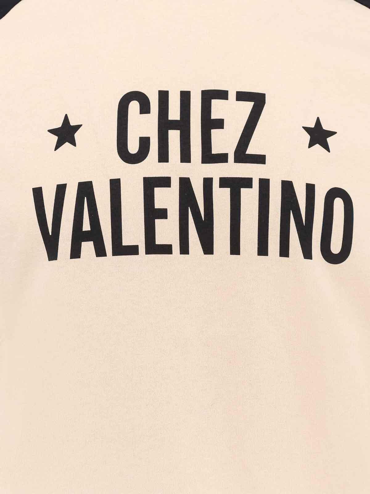 VALENTINO Chez Logo T-shirt In Neutral Product Image