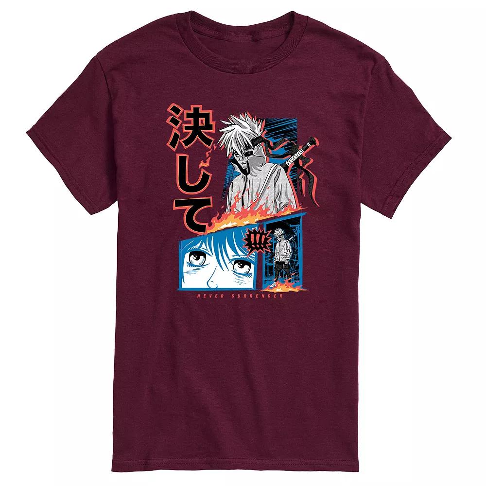 Men's Anime Never Surrender Tee,  Product Image