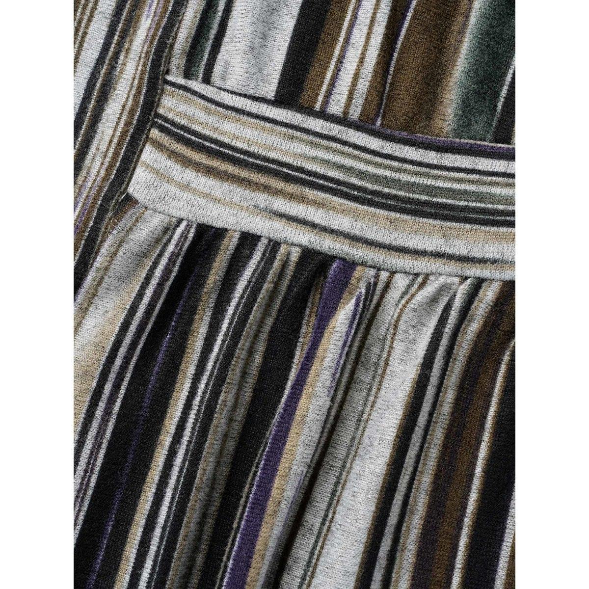 Plus Size Colored Striped Open Front Waist Defining Jacket Women Multicolor Contrast Bodycon Side seam pocket Casual Jackets BloomChic 12/L Product Image