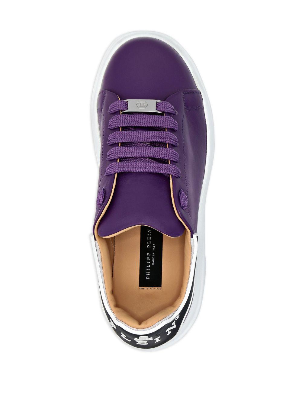 leather low-top sneakers Product Image
