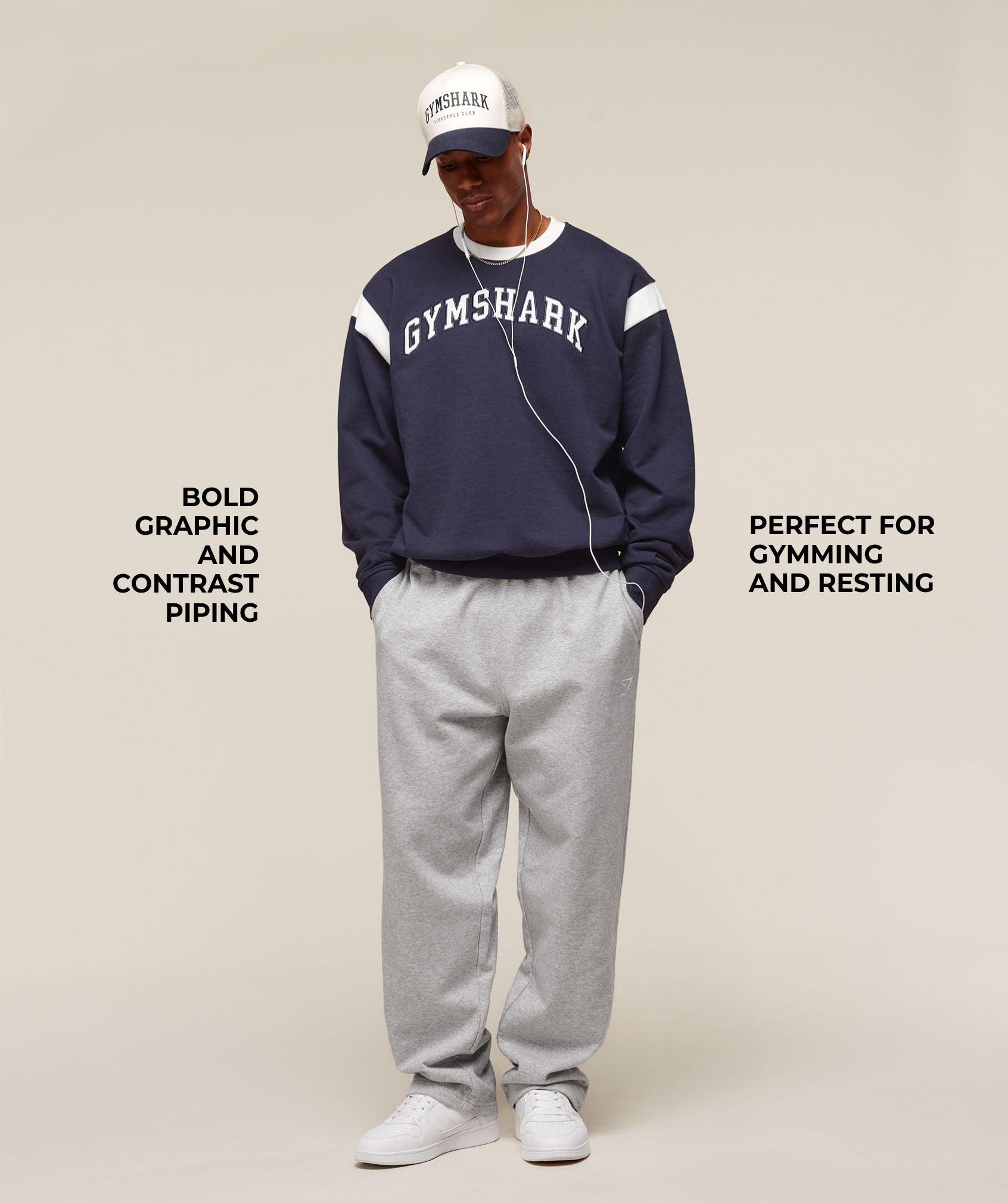 Gymshark GSLC Crew - Heavy Blue Male Product Image