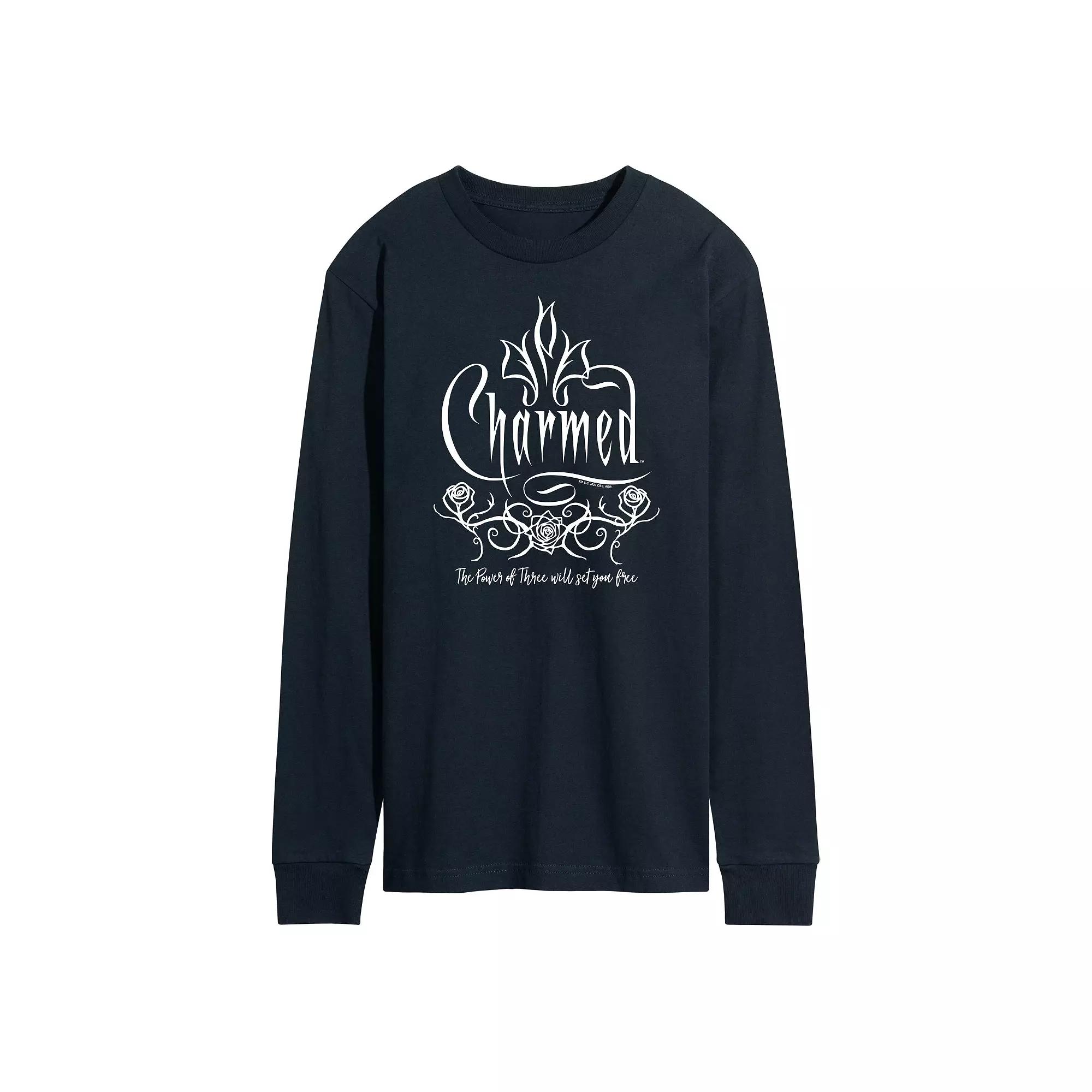 Men's Charmed Roses Long Sleeve Graphic Tee,  Product Image