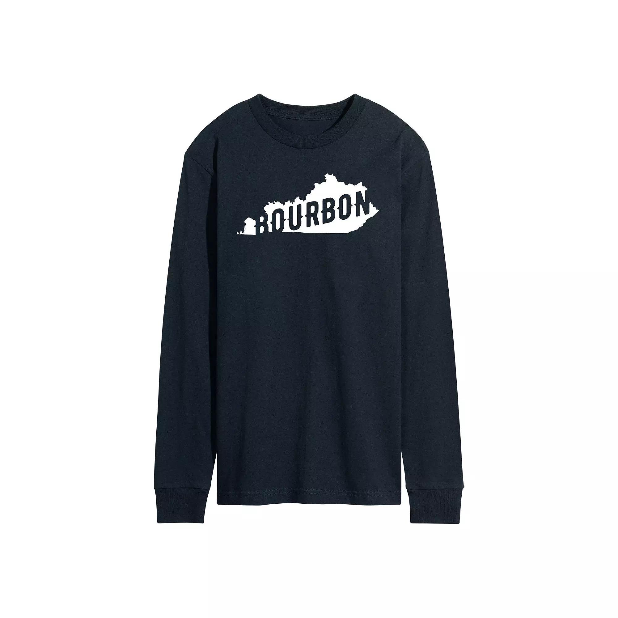 Men's Kentucky Bourbon Long Sleeve Graphic Tee,  Product Image